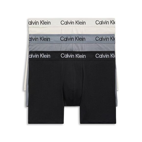 Calvin Klein Cotton Stretch Stencil Boxer Briefs, Pack of 3, Multi Size XL 0565 - Picture 1 of 1